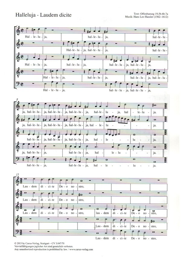 Halleluja - Laudem dicite