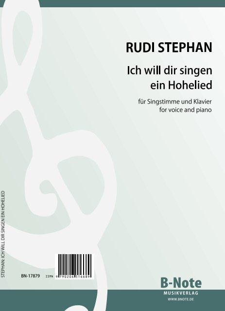 Ich will dir singen ein Hohelied