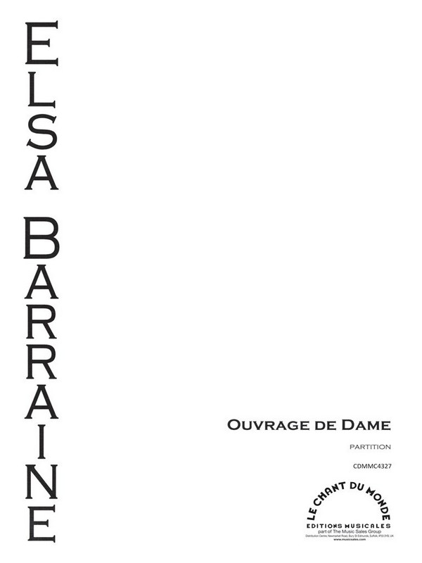 Elsa Barraine, Ouvrage De Dame