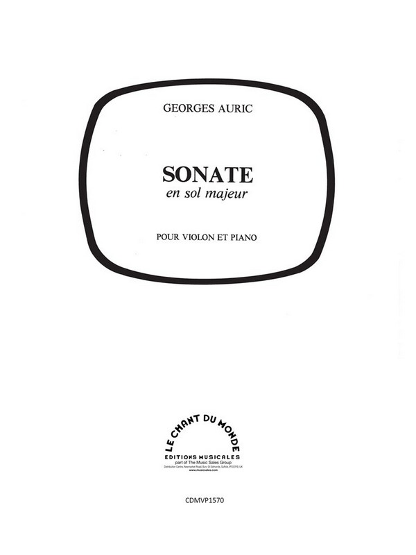 Sonate en sol majeur