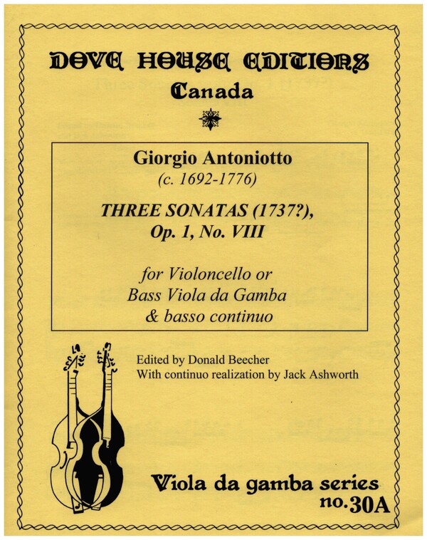 3 Sonatas op.1 no.8