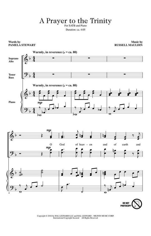 Russell Mauldin, A Prayer to the Trinity