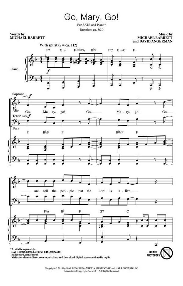 David Angerman_Michael Barrett, Go, Mary, Go!