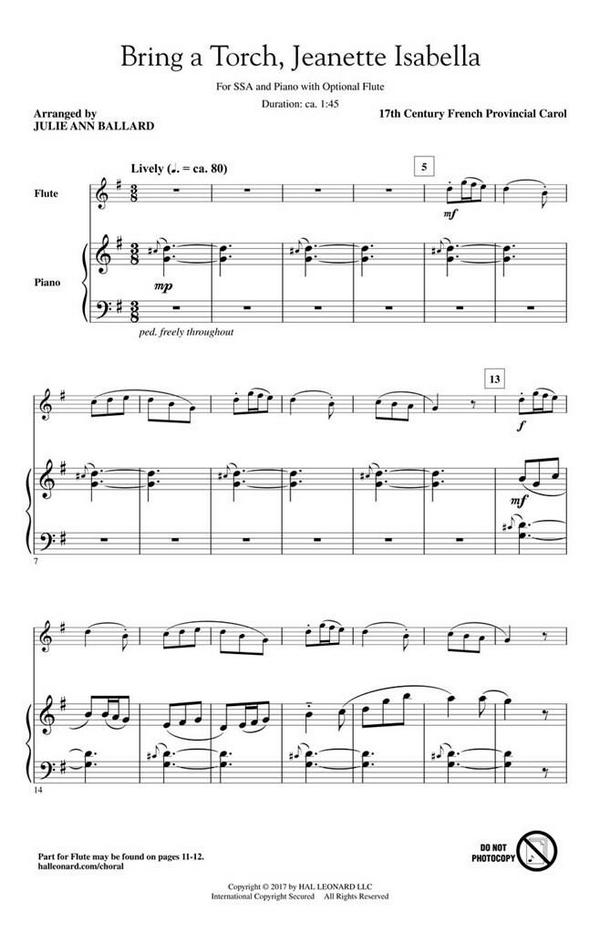 Bring a Torch, Jeanette Isabella