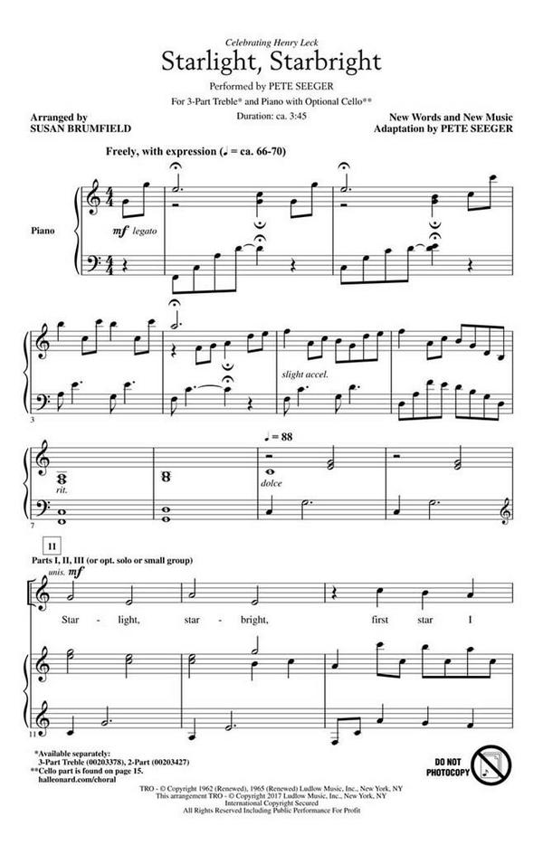 Pete Seeger, Starlight, Starbright