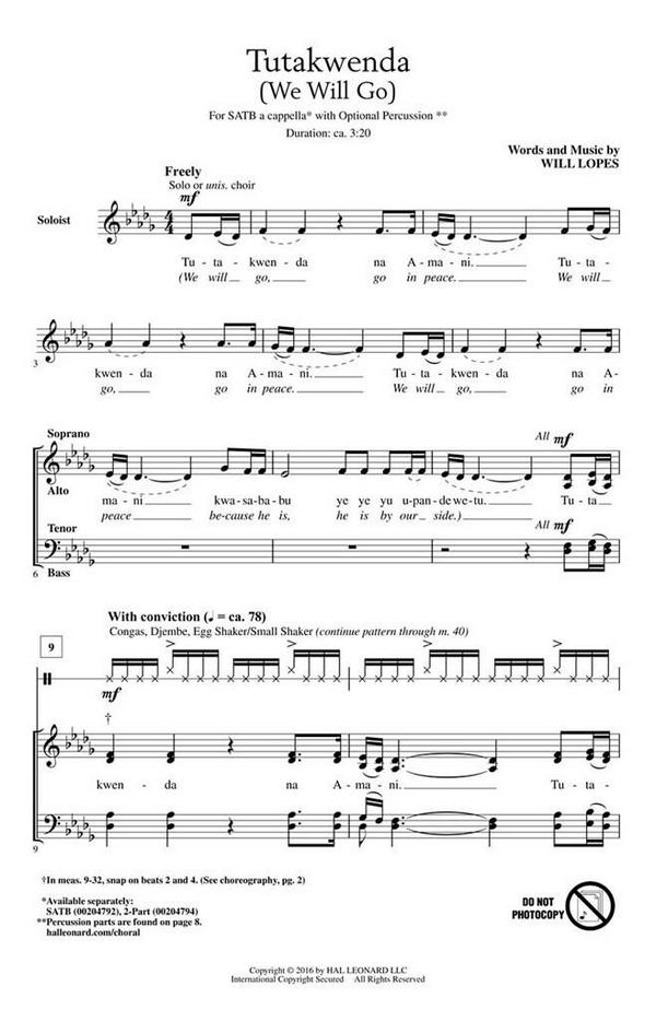 Will Lopes, Tutakwenda