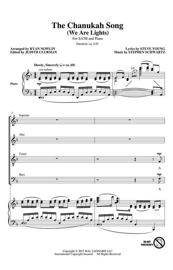 Stephen Schwartz, The Chanukah Song