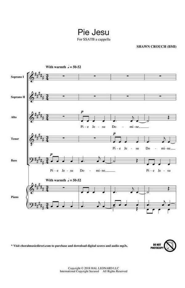 Shawn Crouch, Pie Jesu