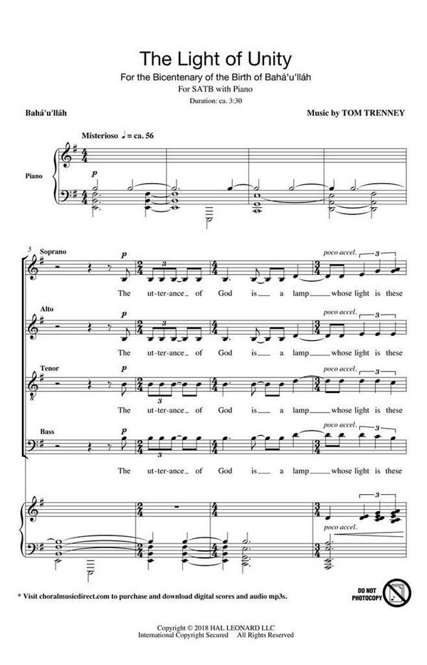 Tom Trenney, The Light of Unity