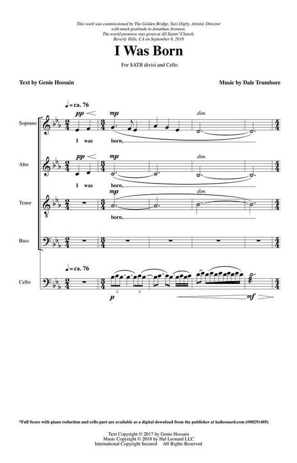 Dale Trumbore, I Was Born