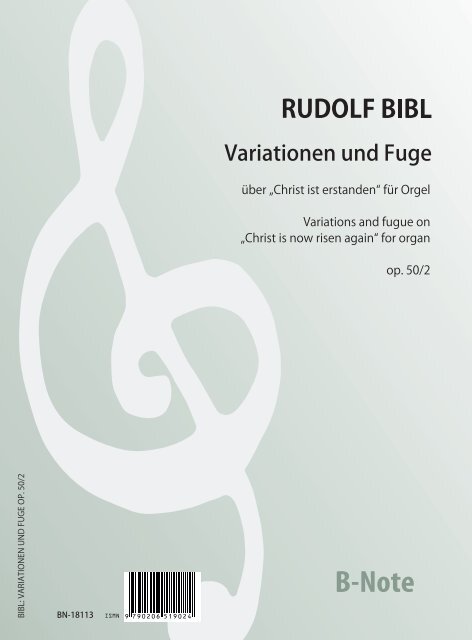Variationen und Fuge über "Christ ist erstanden" op.50/2