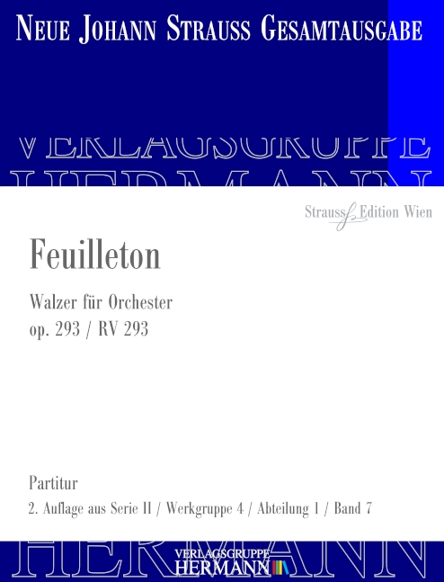 Strauß (Sohn), Johann, Feuilleton op. 293 RV 293