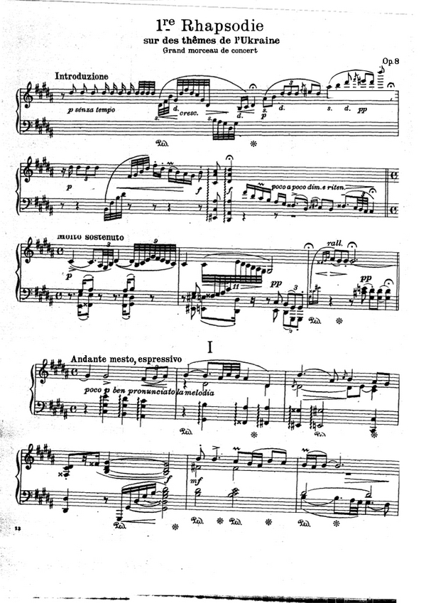 Rhapsodie Nr.1 op.8