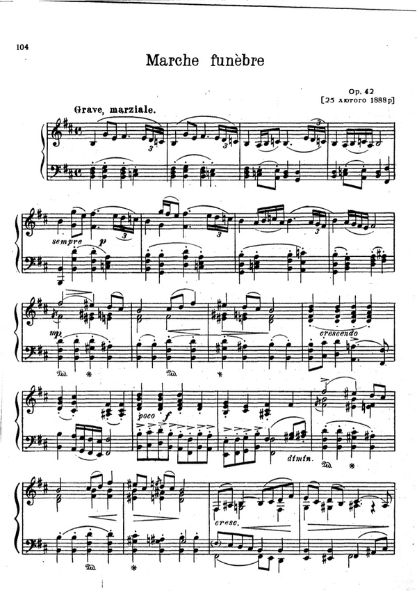 Marche funebre op.42