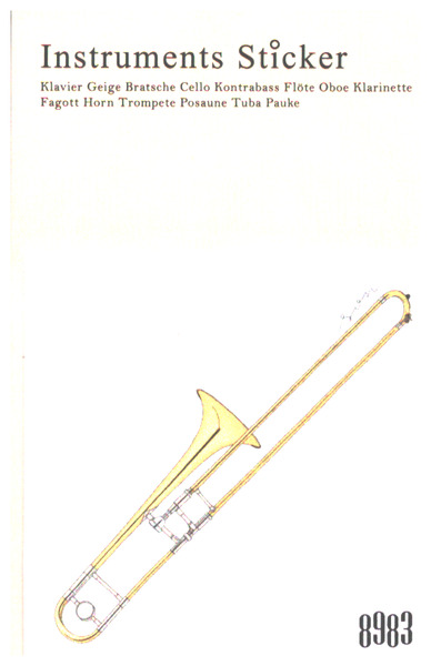 Instrument Sticker (VE je 2 St.) Posaune