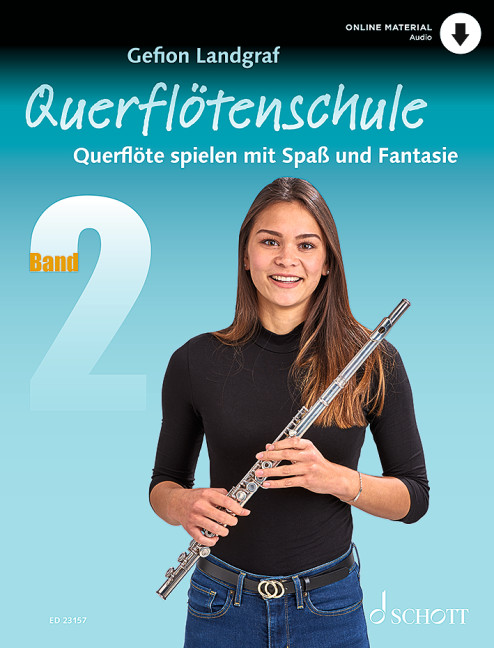 Querflötenschule Band 2 (+Online Audio)