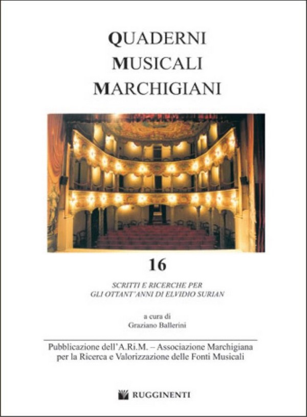 Graziano Ballerini, Quaderni Musicali Marchigiani N. 16