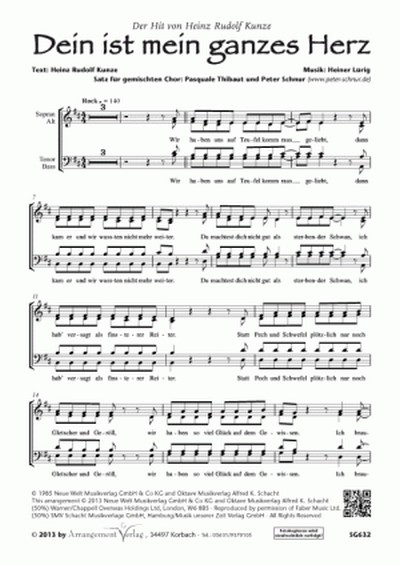 Dein ist mein ganzes Herz 