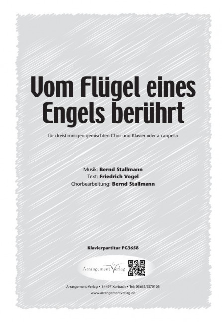 Bernd Stallmann, Friedrich Vogel Vom Flügel eines Engels berührt (dr