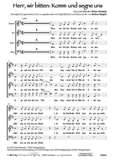 Herr, wir bitten: Komm und segne uns  