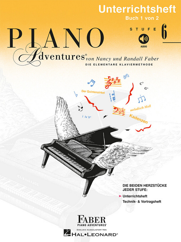 Piano Adventures - Unterrichtsheft Stufe 6