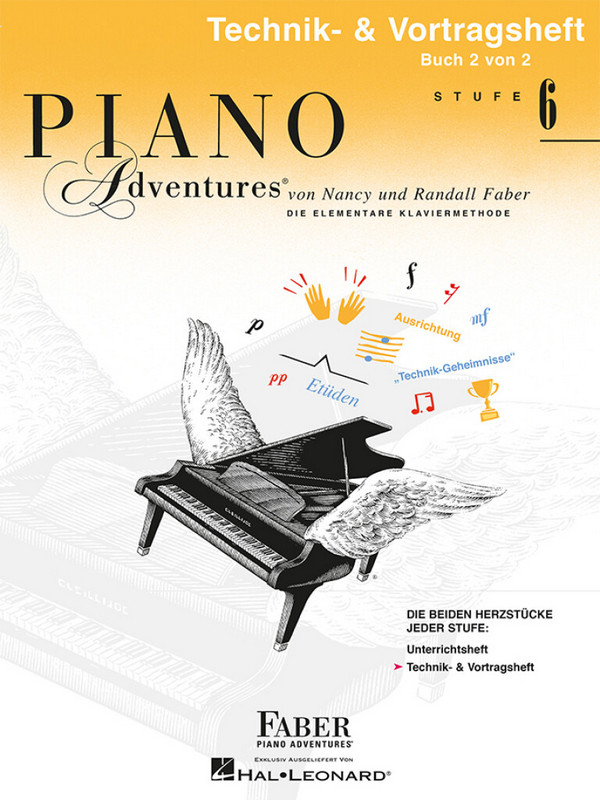 Piano Adventures - Technik- und Vortragsheft Stufe 6