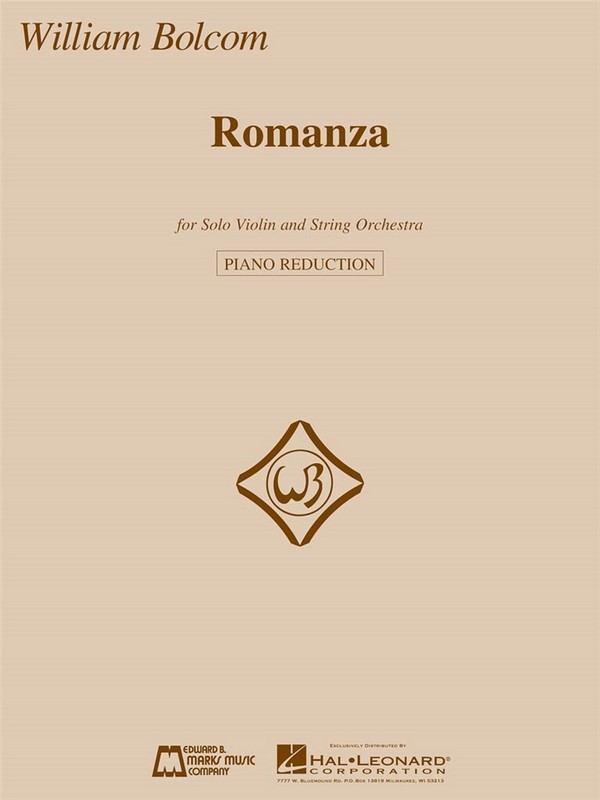 William Bolcom Romanza - Piano Reduction