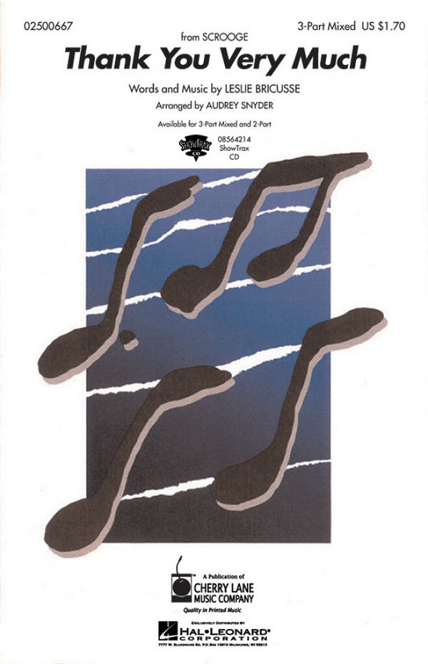 Leslie Bricusse Thank You Very Much