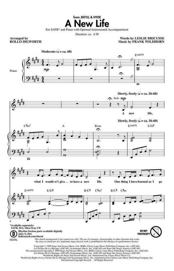 Frank Wildhorn_Leslie Bricusse A New Life