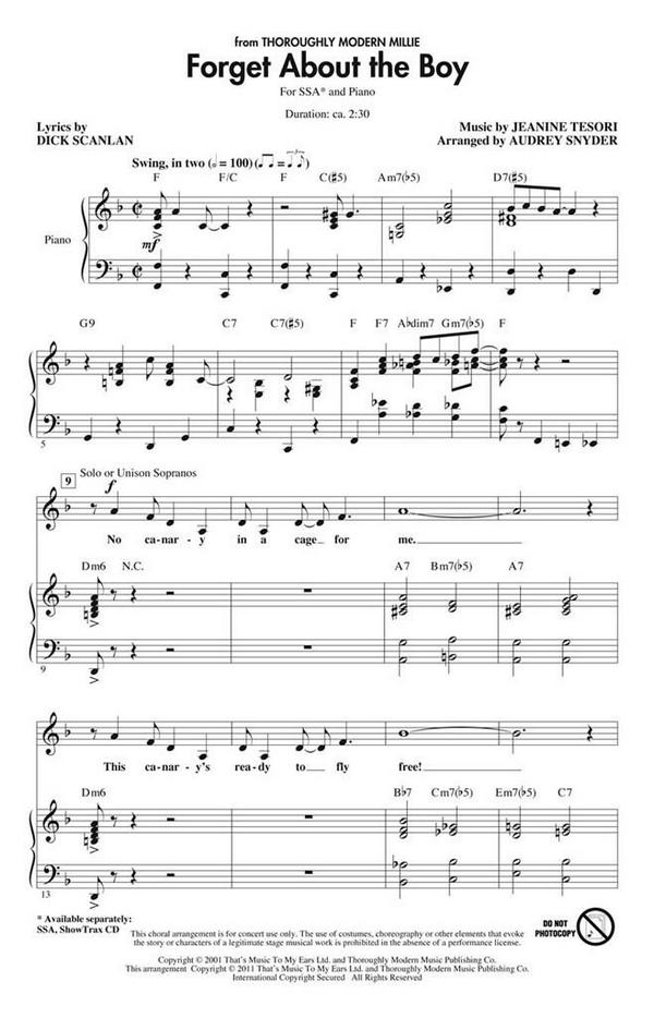 Dick Scanlan_Jeanine Tesori Forget About the Boy