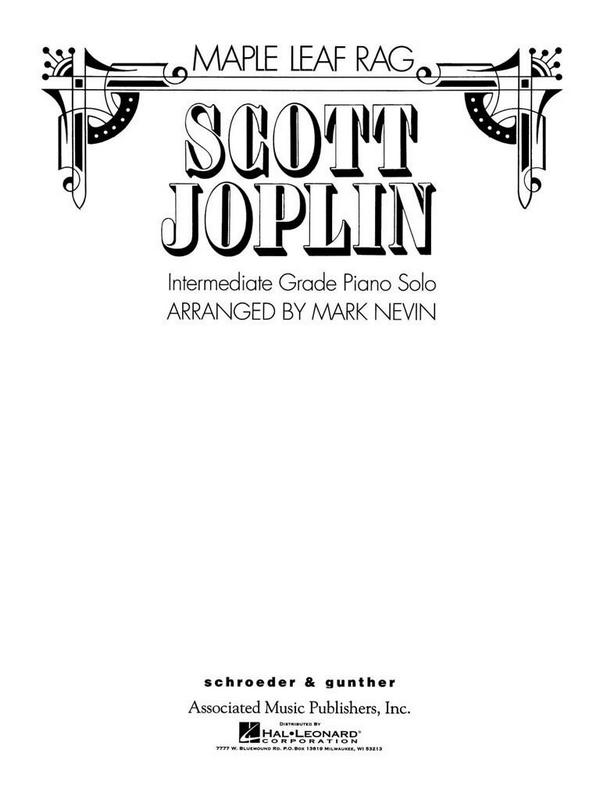 Scott Joplin, Maple Leaf Rag