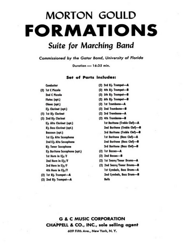 Morton Gould, Formations