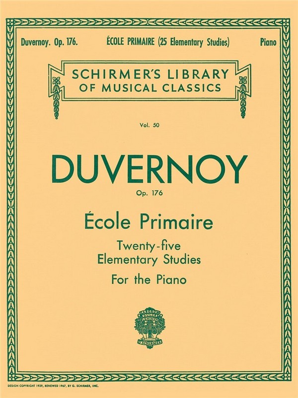 Ecole Primaire (25 Elementary Studies) op. 17