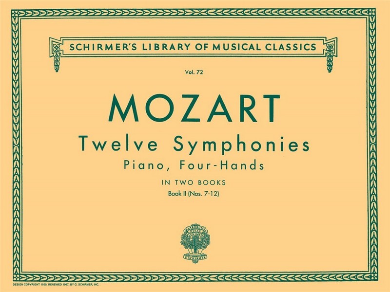 Wolfgang Amadeus Mozart, Twelve Symphonies For Piano Duet Book 2