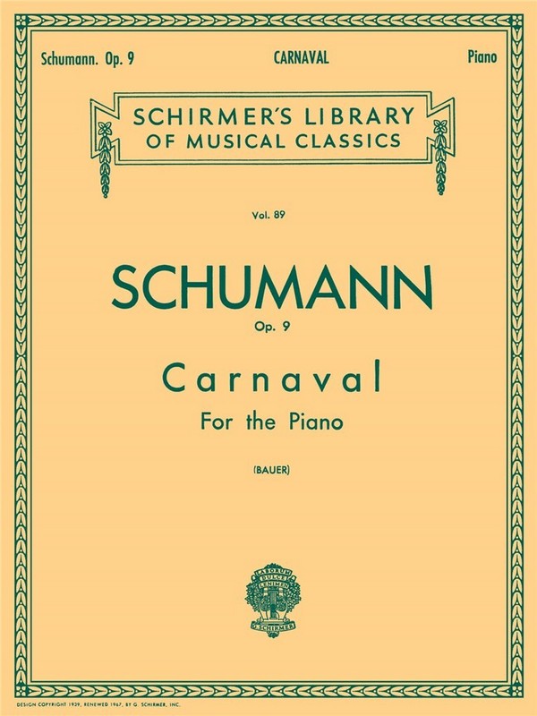 Robert Schumann, Carnaval Op.9
