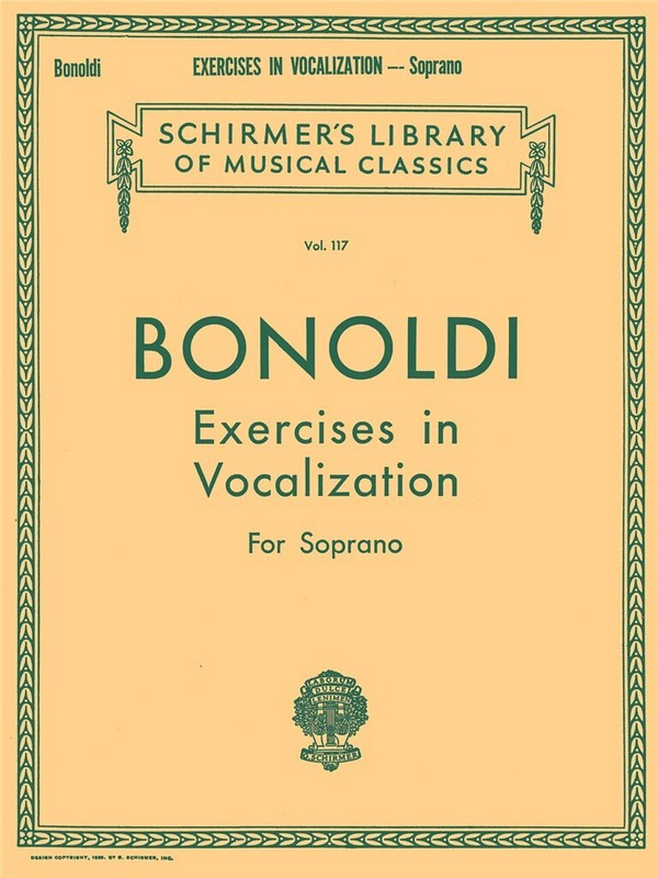 F Bonoldi, Exercises in Vocalization