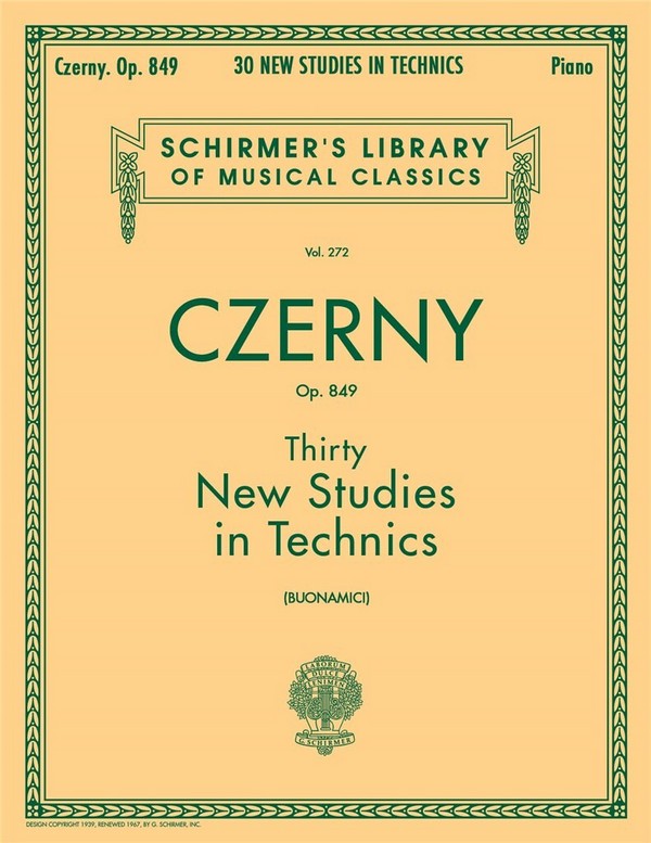 Carl Czerny, Thirty New Studies In Technics Op. 849