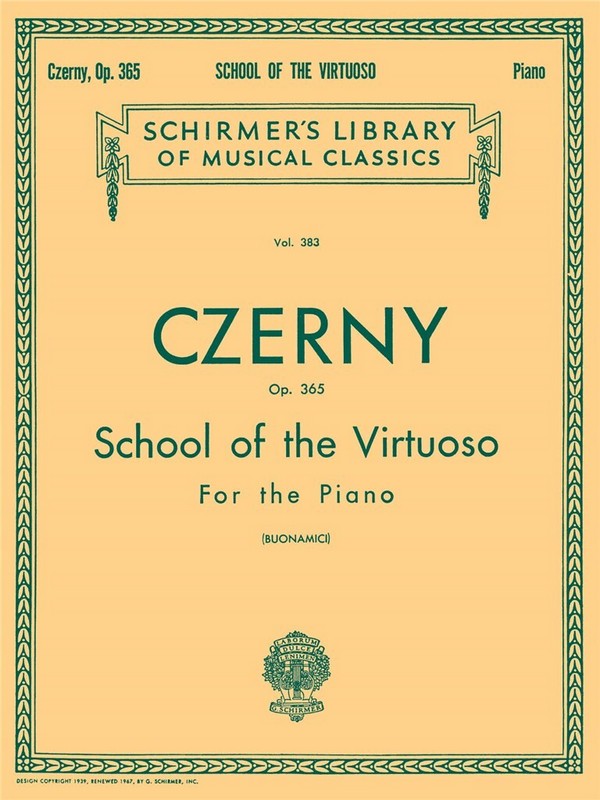 Carl Czerny, School Of The Virtuoso Op.365