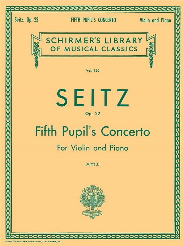Pupil's Concerto in D Major No.5 op.22