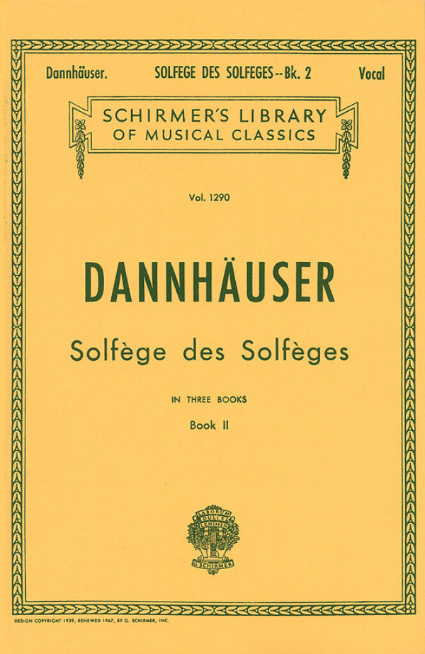 A.L. Dannhauser, Solfége des Solféges - Book II