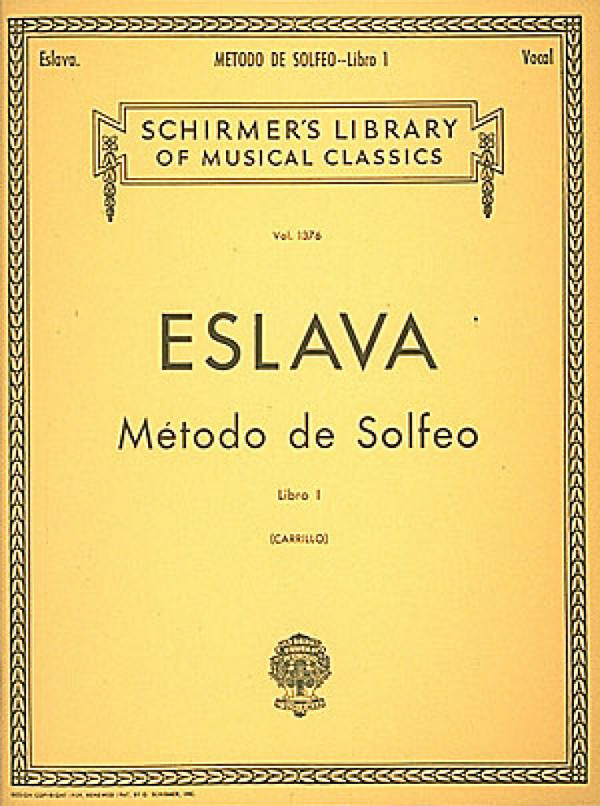 D. Hilarion Eslava, Método de Solfeo - Book I