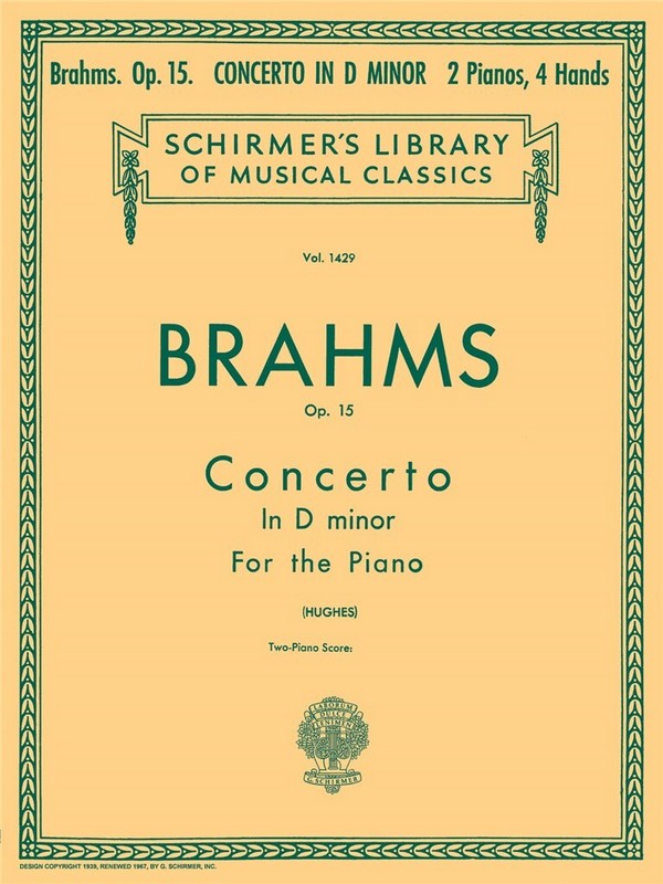 Johannes Brahms, Piano Concerto No.1 In D Minor Op. 15