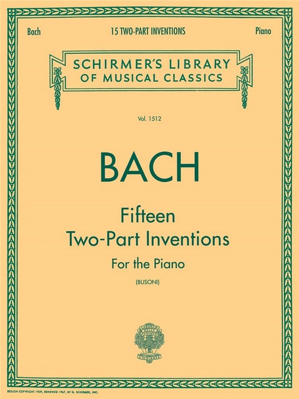 Johann Sebastian Bach, Fifteen Two-Part Inventions