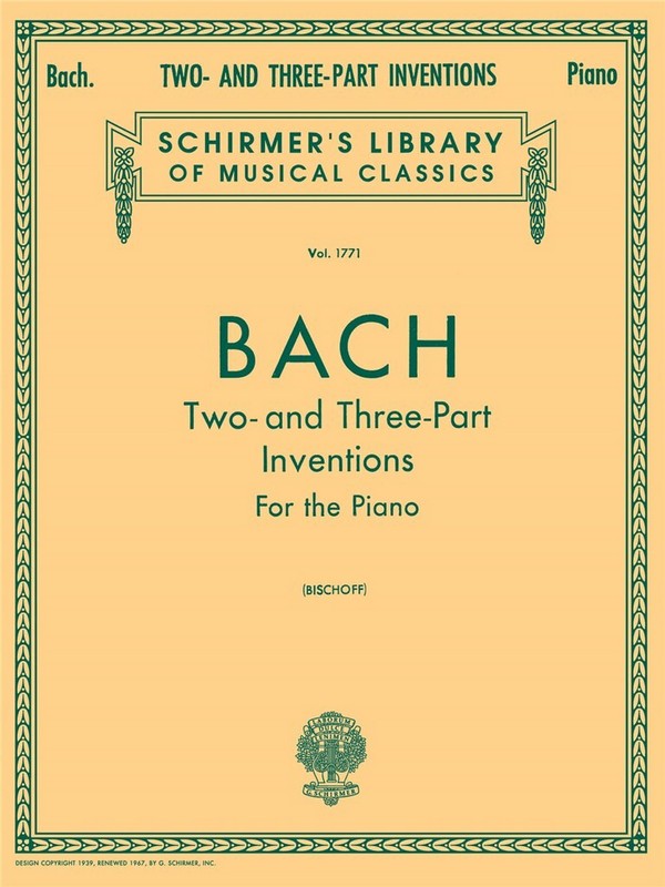 Johann Sebastian Bach, Two And Three-Part Inventions