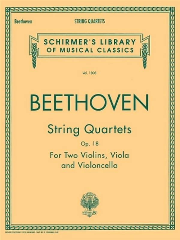 Ludwig van Beethoven, String Quartets Op.18