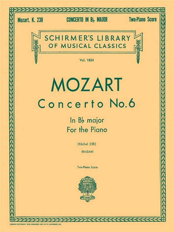Piano Concerto in B Flat No.6 KV238