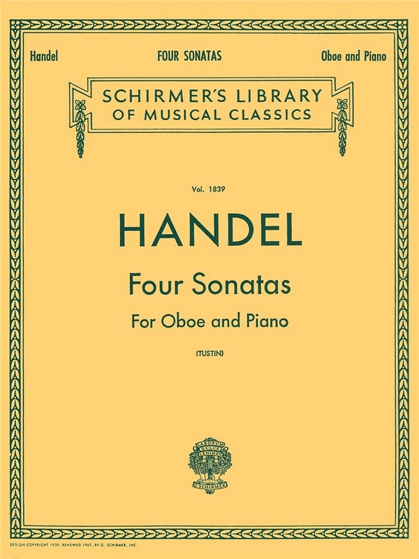 Georg Friedrich Händel, Four Oboe Sonatas