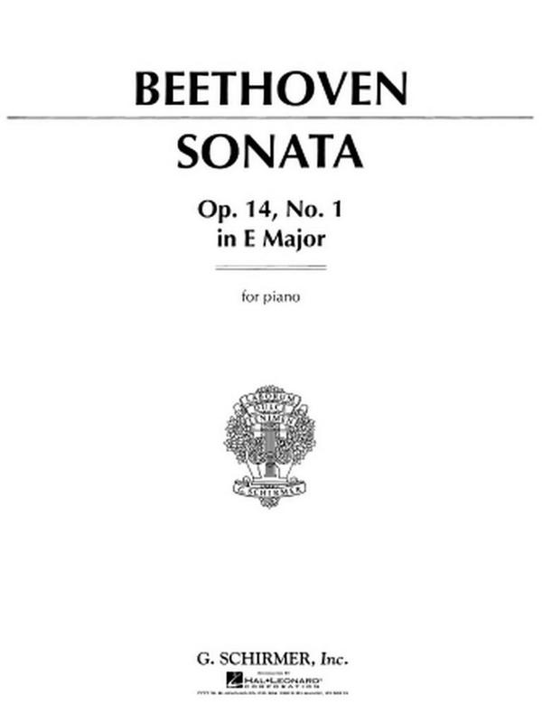 Ludwig van Beethoven, Piano Sonata In E Major Op.14 No.1