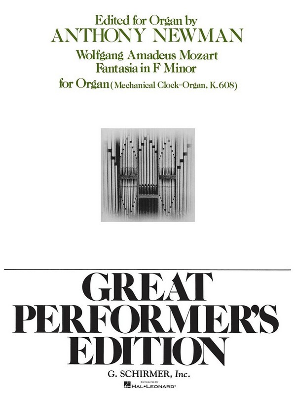 Wolfgang Amadeus Mozart, Fantasia In F Minor K.608