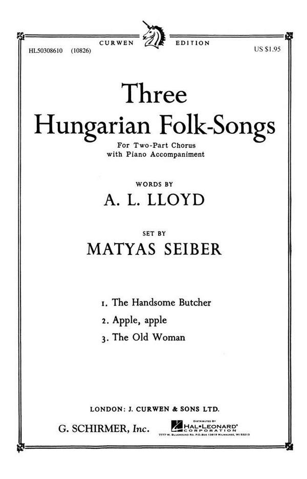 Matyas Seiber, Three Hungarian Folk Songs 3
